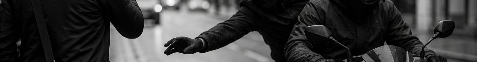 thieves on moped stealing mobile
